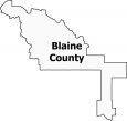 Blaine County Map Idaho