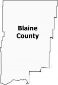 Blaine County Map Montana