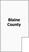 Blaine County Map Oklahoma