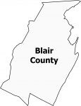 Blair County Map Pennsylvania