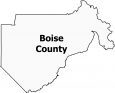 Boise County Map Idaho