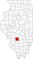 Bond County Map Illinois