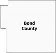 Bond County Map Illinois Locator