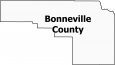Bonneville County Map Idaho
