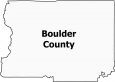 Boulder County Map Colorado