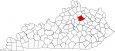 Bourbon County Map Kentucky Locator