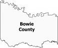 Bowie County Map Texas