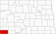 Bowman County Map North Dakota Locator