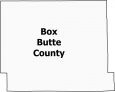 Box Butte County Map Nebraska