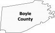 Boyle County Map Kentucky