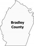 Bradley County Map Tennessee