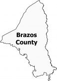 Brazos County Map Texas