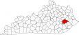 Breathitt County Map Kentucky Locator