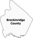Breckinridge County Map Kentucky
