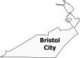 Bristol City Map Virginia