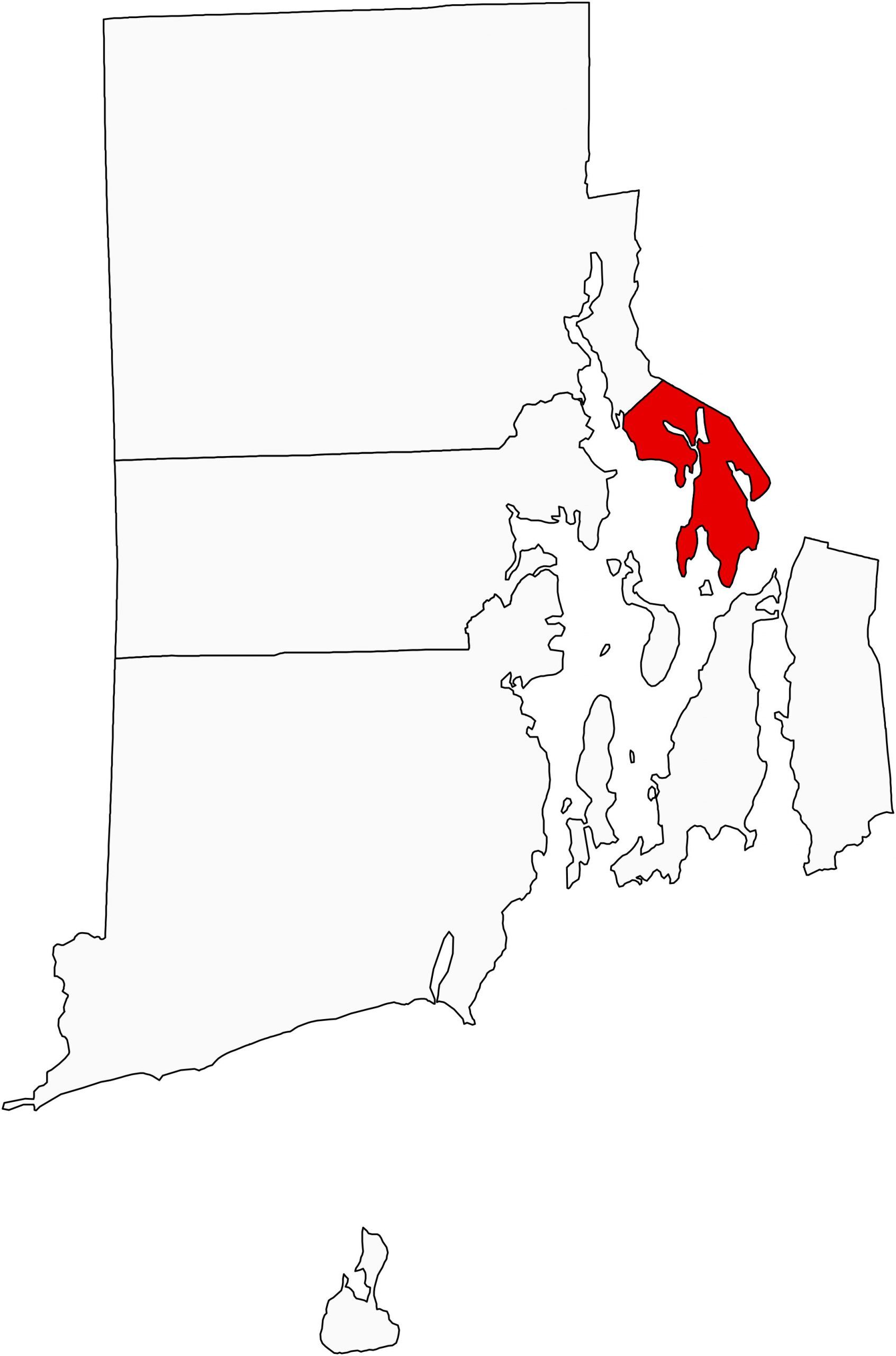 Rhode Island County Map - GIS Geography