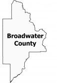 Broadwater County Map Montana