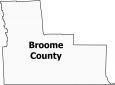 Broome County Map New York