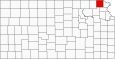 Brown County Map Kansas Inset