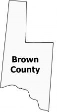 Brown County Map Ohio