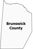 Brunswick County Map Virginia
