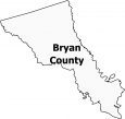 Bryan County Map Georgia