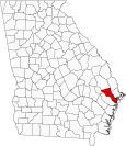 Bryan County Map Georgia Locator