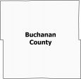 Buchanan County Map Iowa