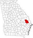 Bulloch County Map Georgia Locator