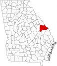 Burke County Map Georgia Locator