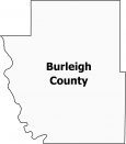 Burleigh County Map North Dakota