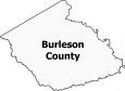Burleson County Map Texas