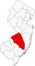 Burlington County Map New Jersey Locator