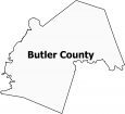 Butler County Map Kentucky