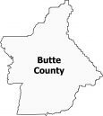 Butte County Map California