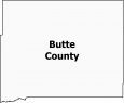 Butte County Map South Dakota
