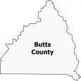 Butts County Map Georgia