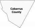 Cabarrus County Map North Carolina