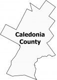 Caledonia County Map Vermont