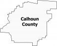 Calhoun County Map Alabama
