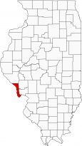 Calhoun County Map Illinois