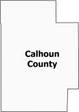 Calhoun County Map Mississippi