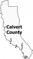 Calvert County Map Maryland