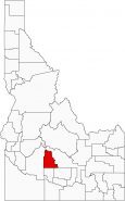 Camas County Map Idaho Locator