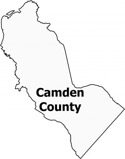 Camden County Map New Jersey 434x550 