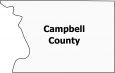 Campbell County Map South Dakota
