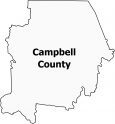 Campbell County Map Tennessee
