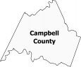 Campbell County Map Virginia