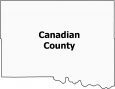 Canadian County Map Oklahoma