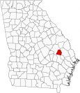 Candler County Map Georgia Locator
